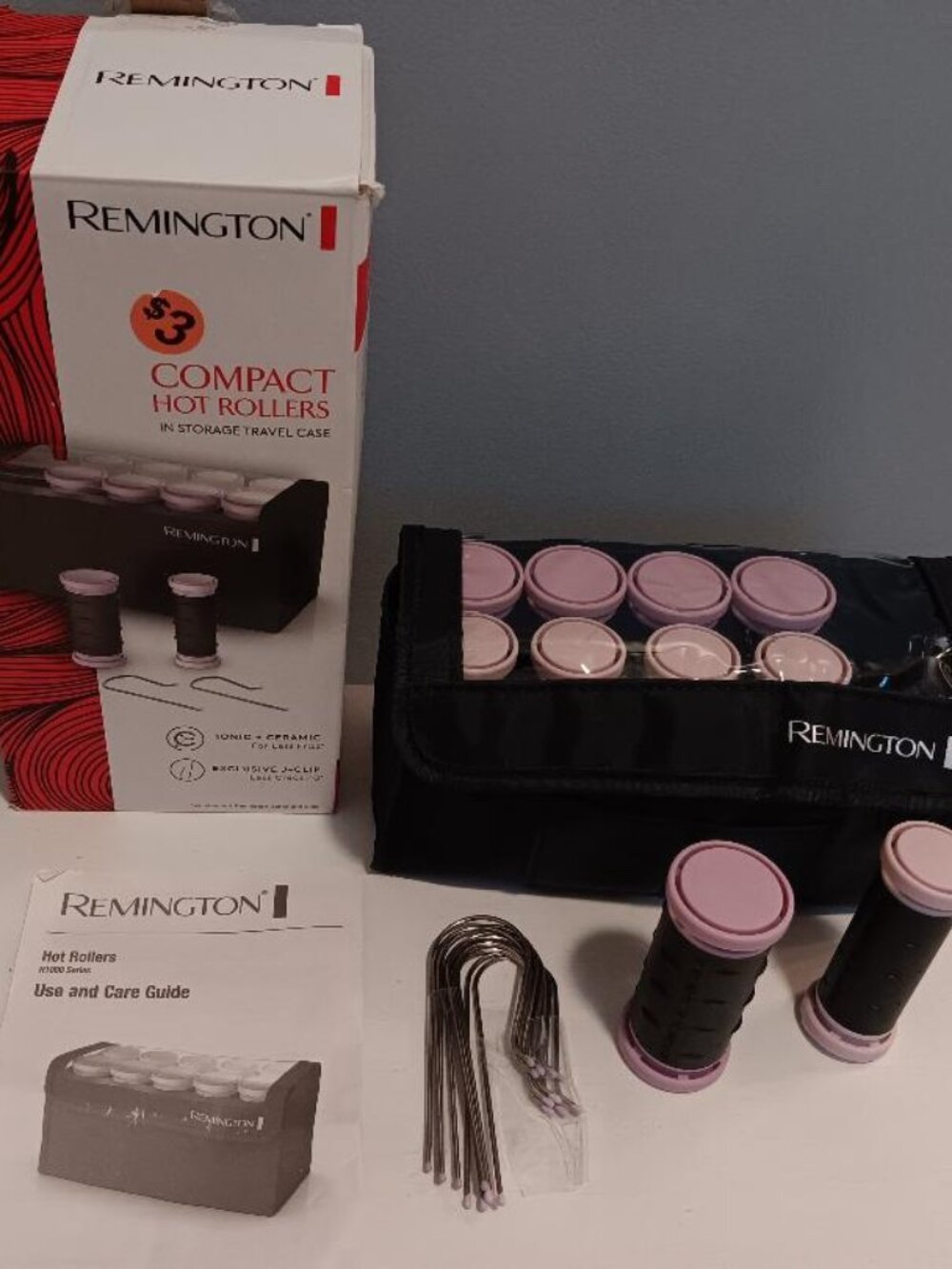 Remington Hot Rollers 10 Piece 1-1.25" Purple  Ionic Ceramic Curlers